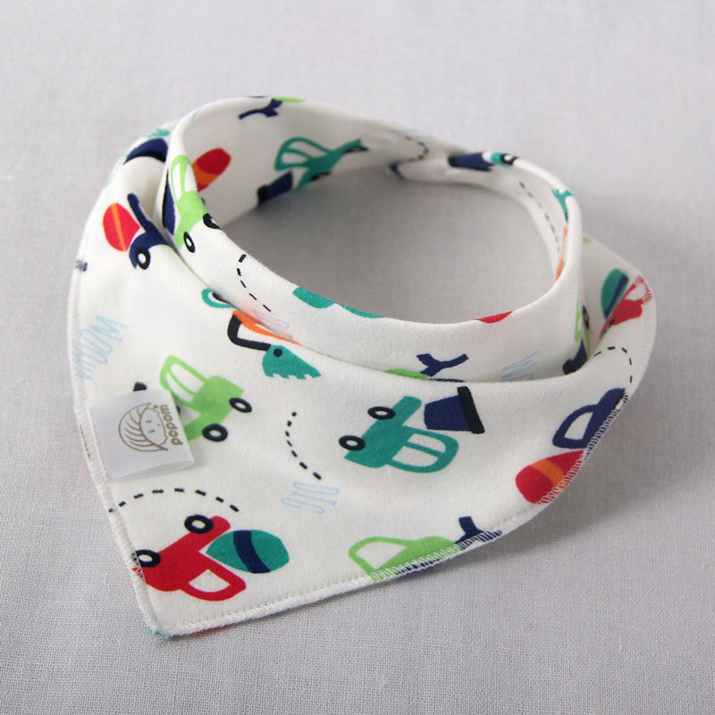 Baby Bibs Cotton Triangle Double Layers Cotton